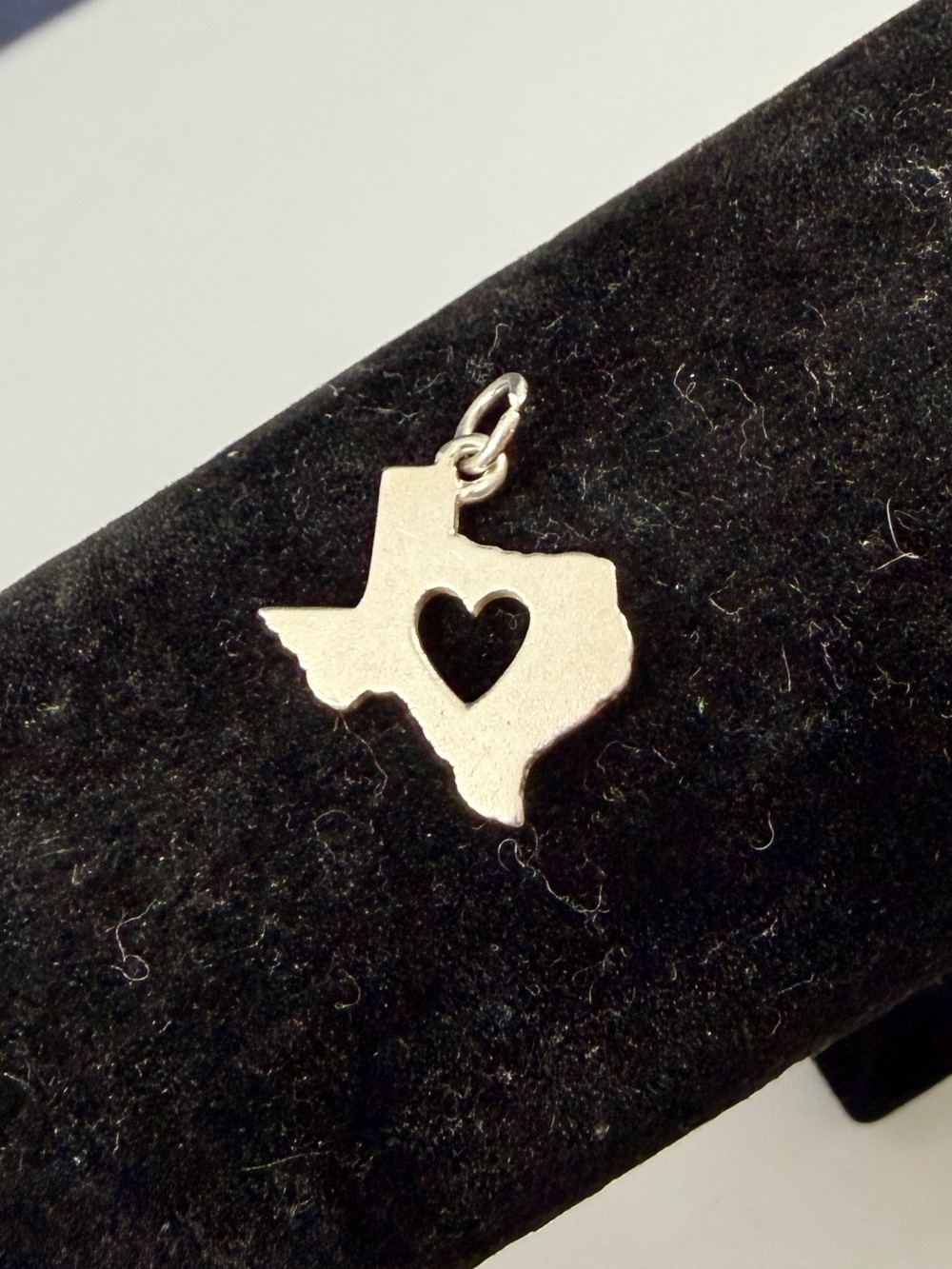 JAMES AVERY Sterling Silver Shape State Deep in the Heart of Texas Charm Pendant